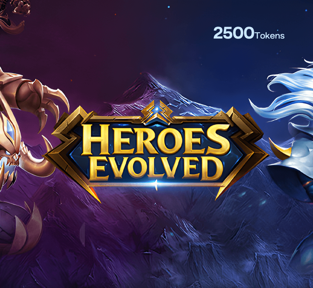 تطور الأبطال 2500 توكن - 19.99$ (توب اب)