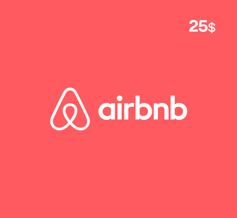 بطاقات هدايا Airbnb - 25 دولار (المتجر الأمريكي)