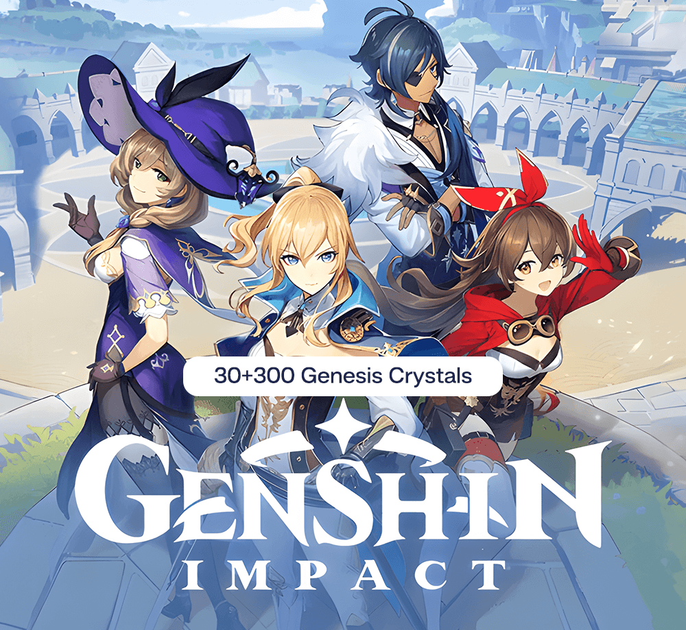 300 + 30 Genesis Crystals - بطاقة جينشين امباكت
