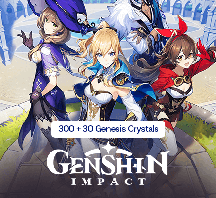 300 + 30 Genesis Crystals - بطاقة جينشين امباكت