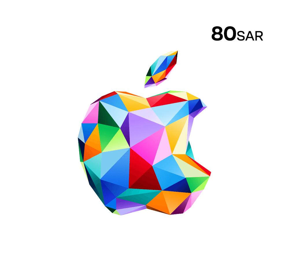 بطاقة أبل - 80 ريال (المتجر السعودي)