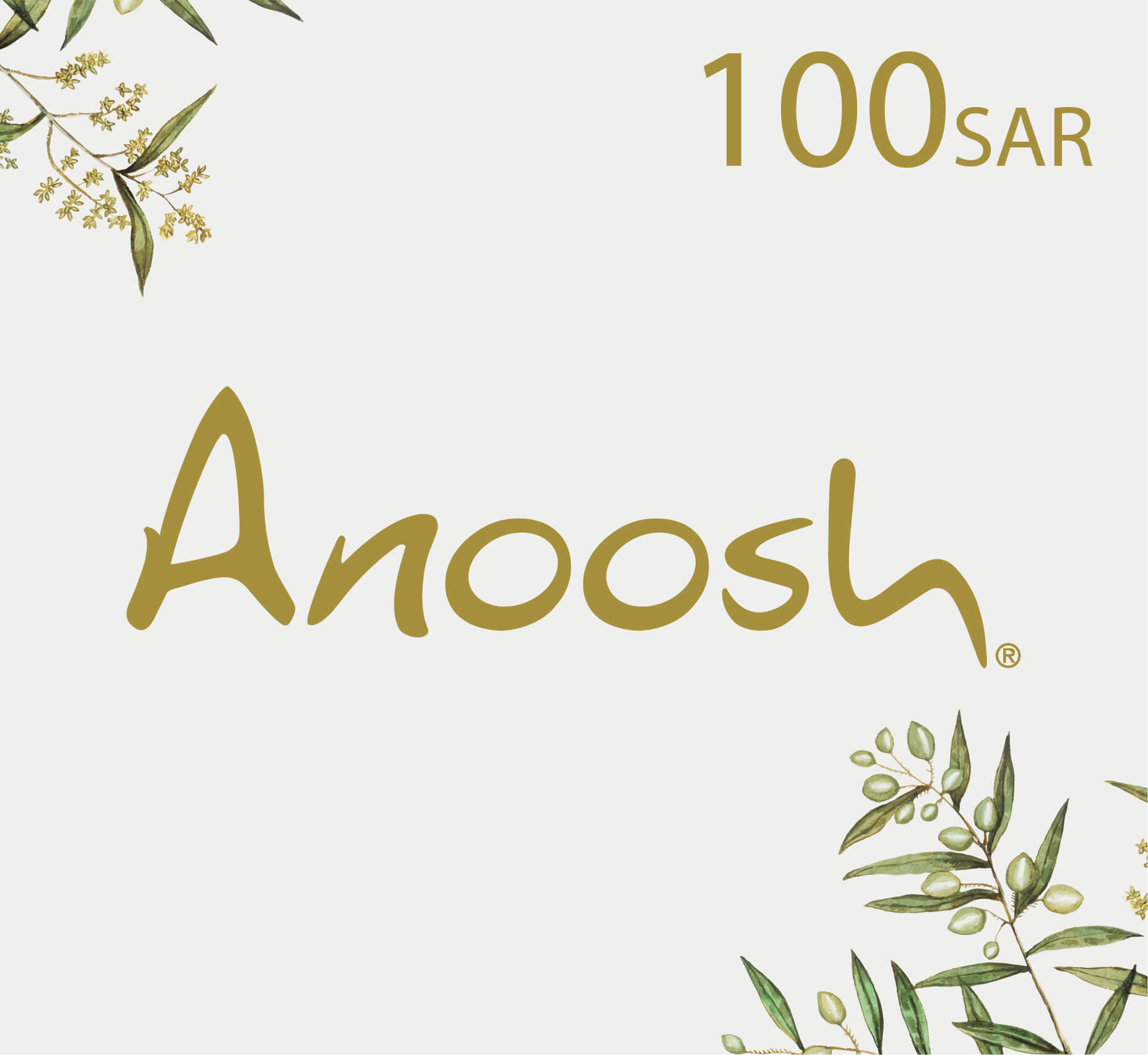 Anoosh Gift Card - 100 SAR