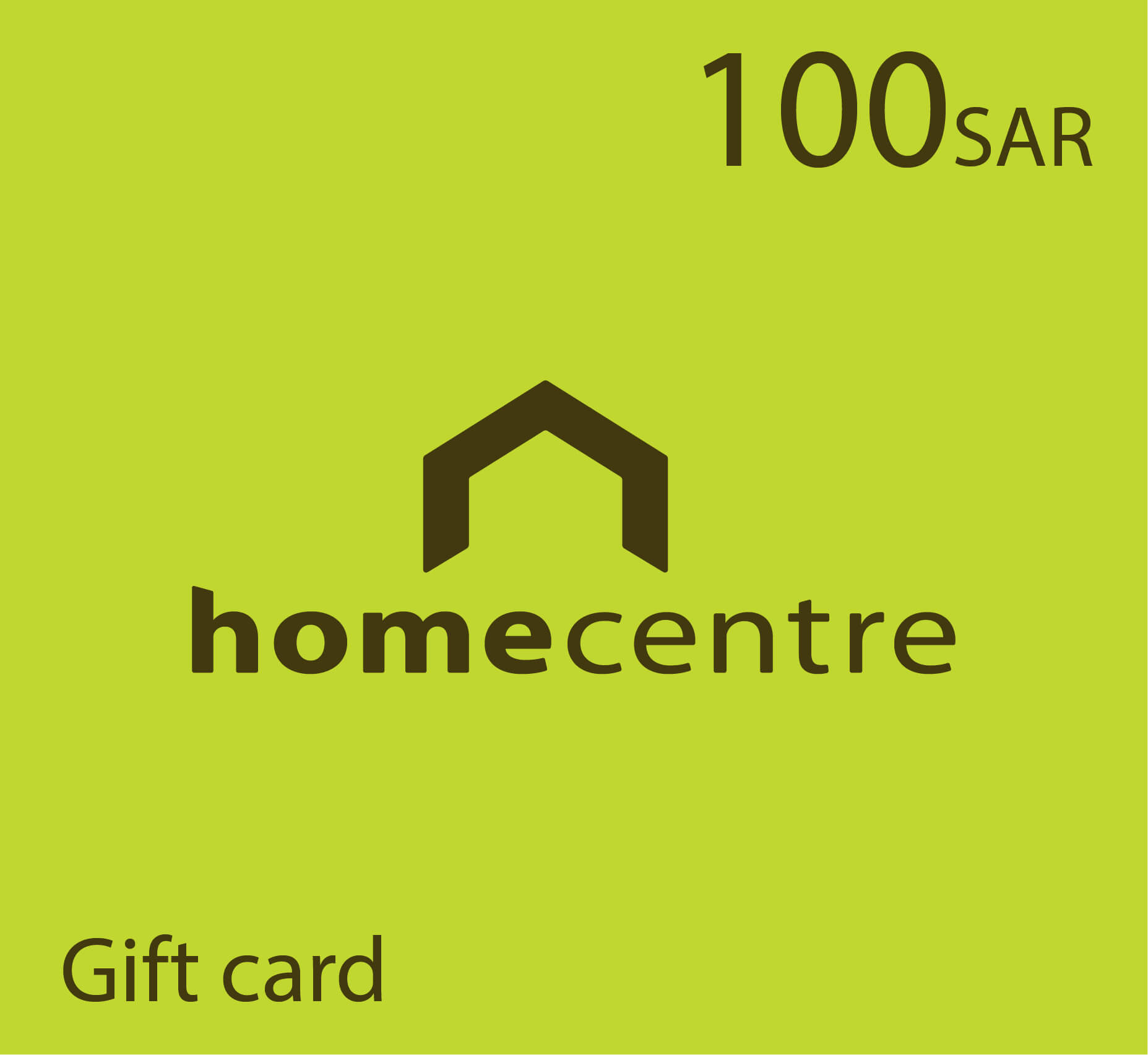 Home Center Gift card - 100 SAR