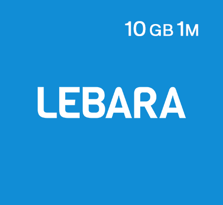 شحن بطاقة ليبارا و رصيد ليبارا نت - بطاقة ليبارا لإعادة شحن الإنترنت 10 جيجا لمدة شهر