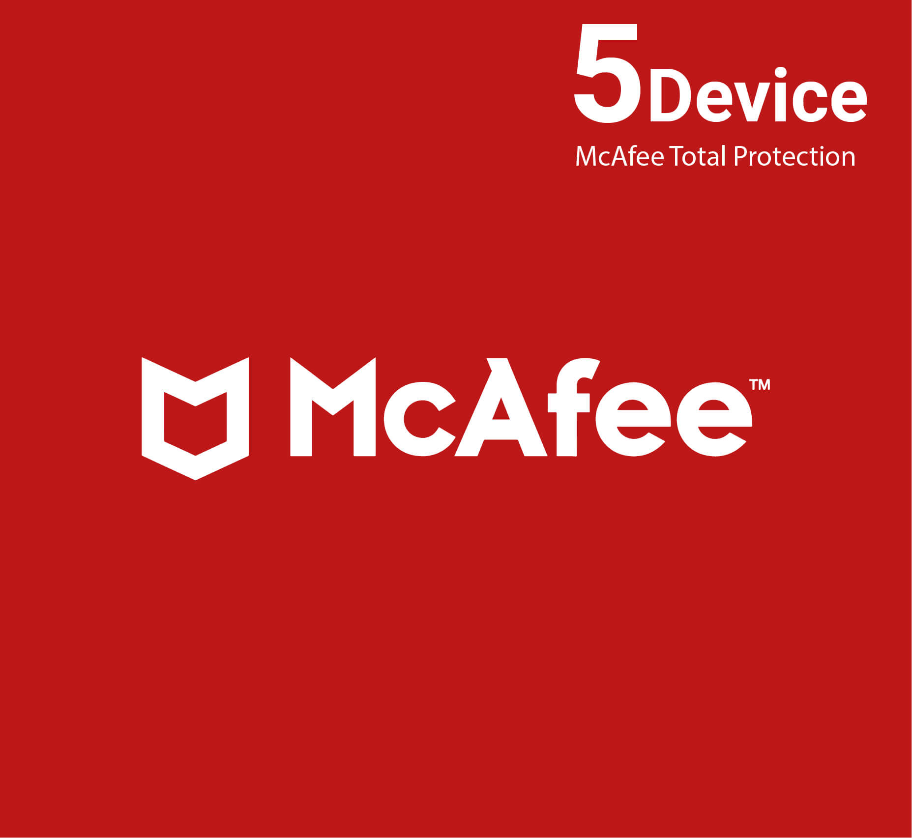 McAfee الحماية الكاملة - 5 اجهزة