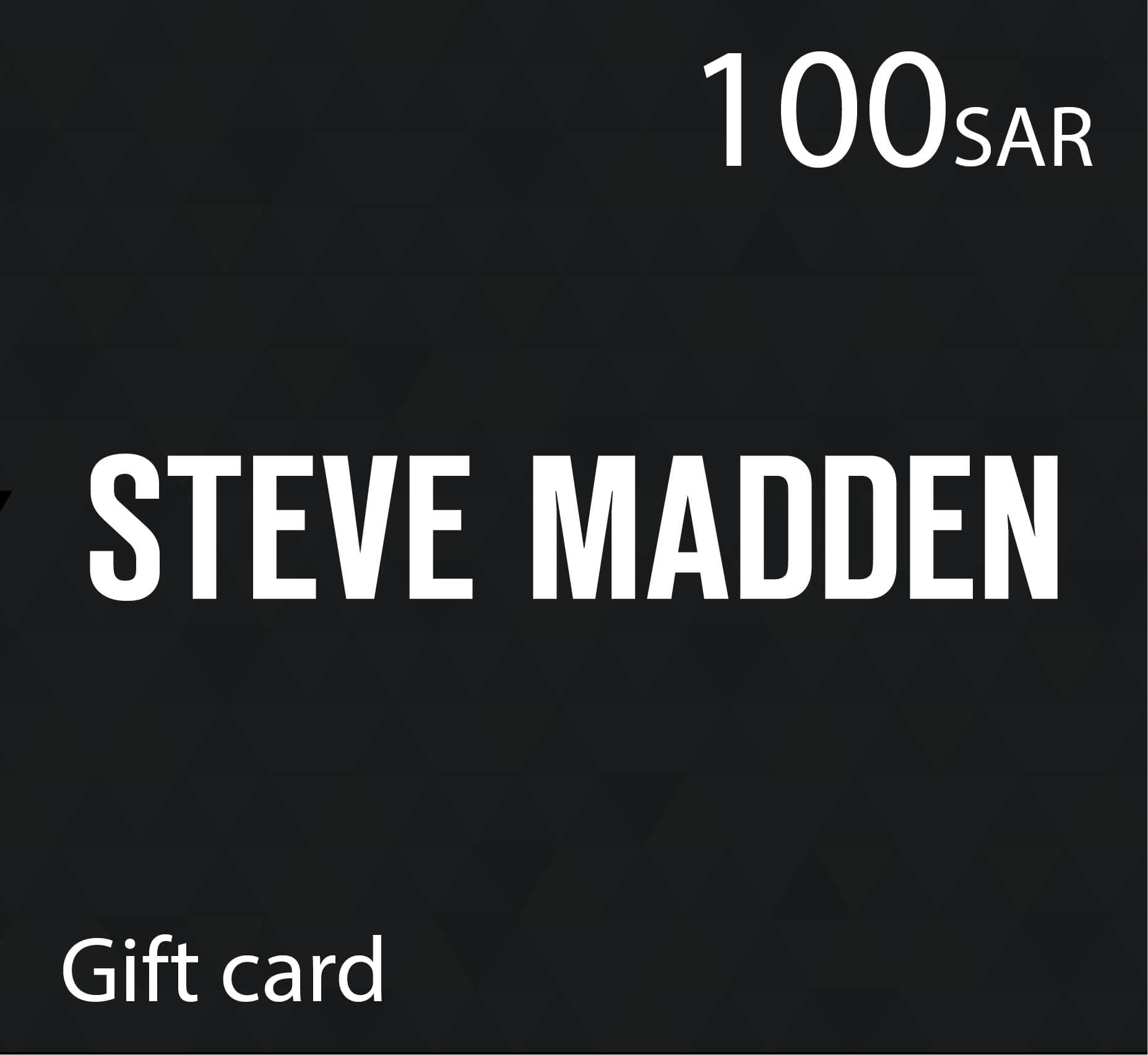 بطاقة هدايا ستيف مادن Steve Madden - قسيمة شراء ستيف مادن - 100 ريال