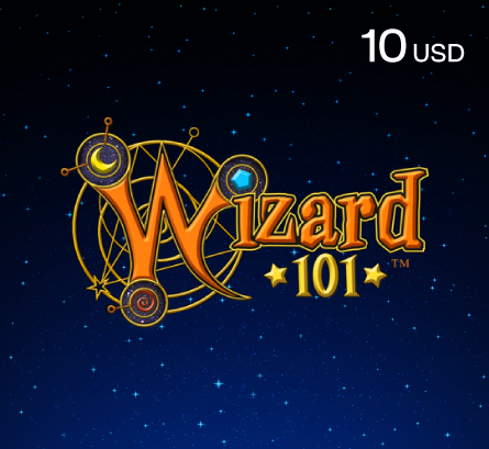 Wizard 101 - بطاقة لعبة ويزارد 101 - 10 دولار (المتجر الأمريكي)