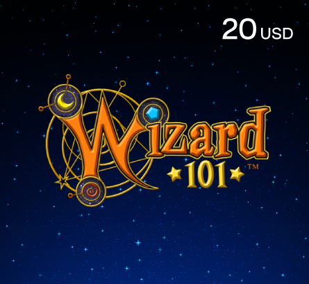 Wizard 101 - بطاقة لعبة ويزارد 101 - 20 دولار (المتجر الأمريكي)