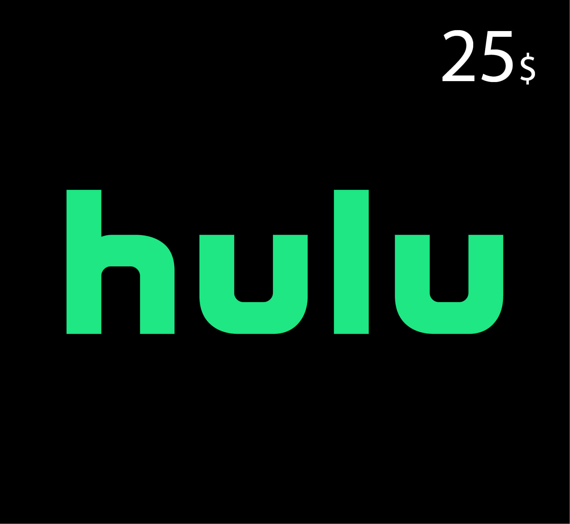 شحن بطاقات Hulu - هولو - 25 دولار (المتجر الأمريكي)