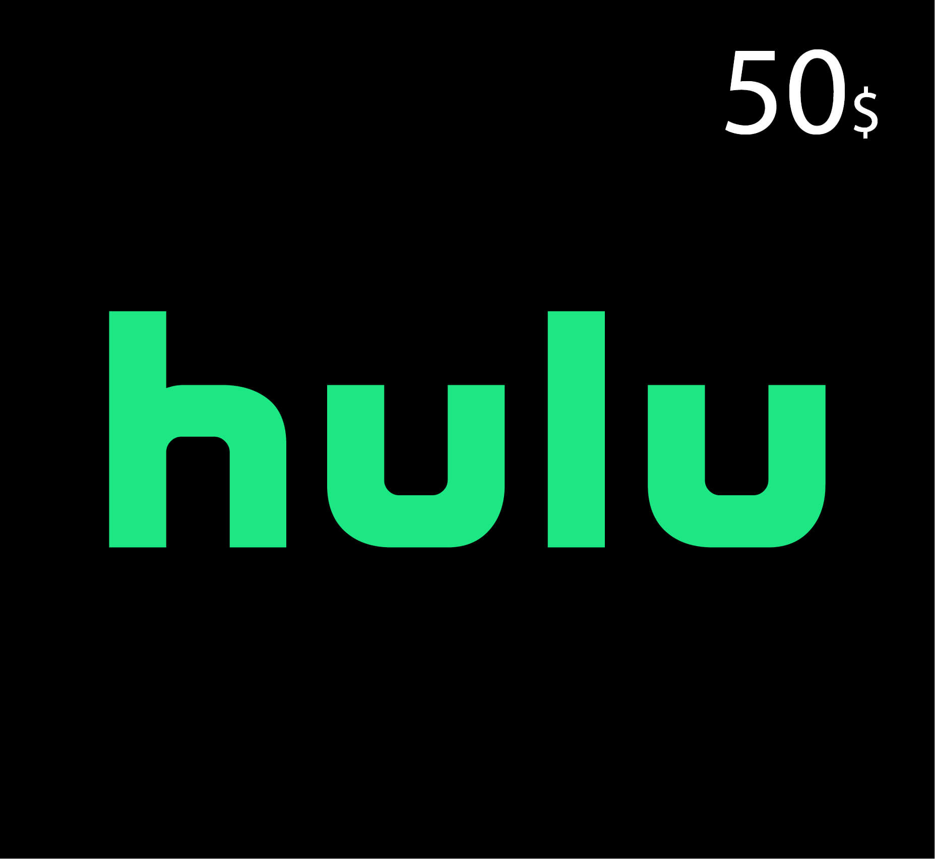 شحن بطاقات Hulu - هولو - 50 دولار (المتجر الأمريكي)