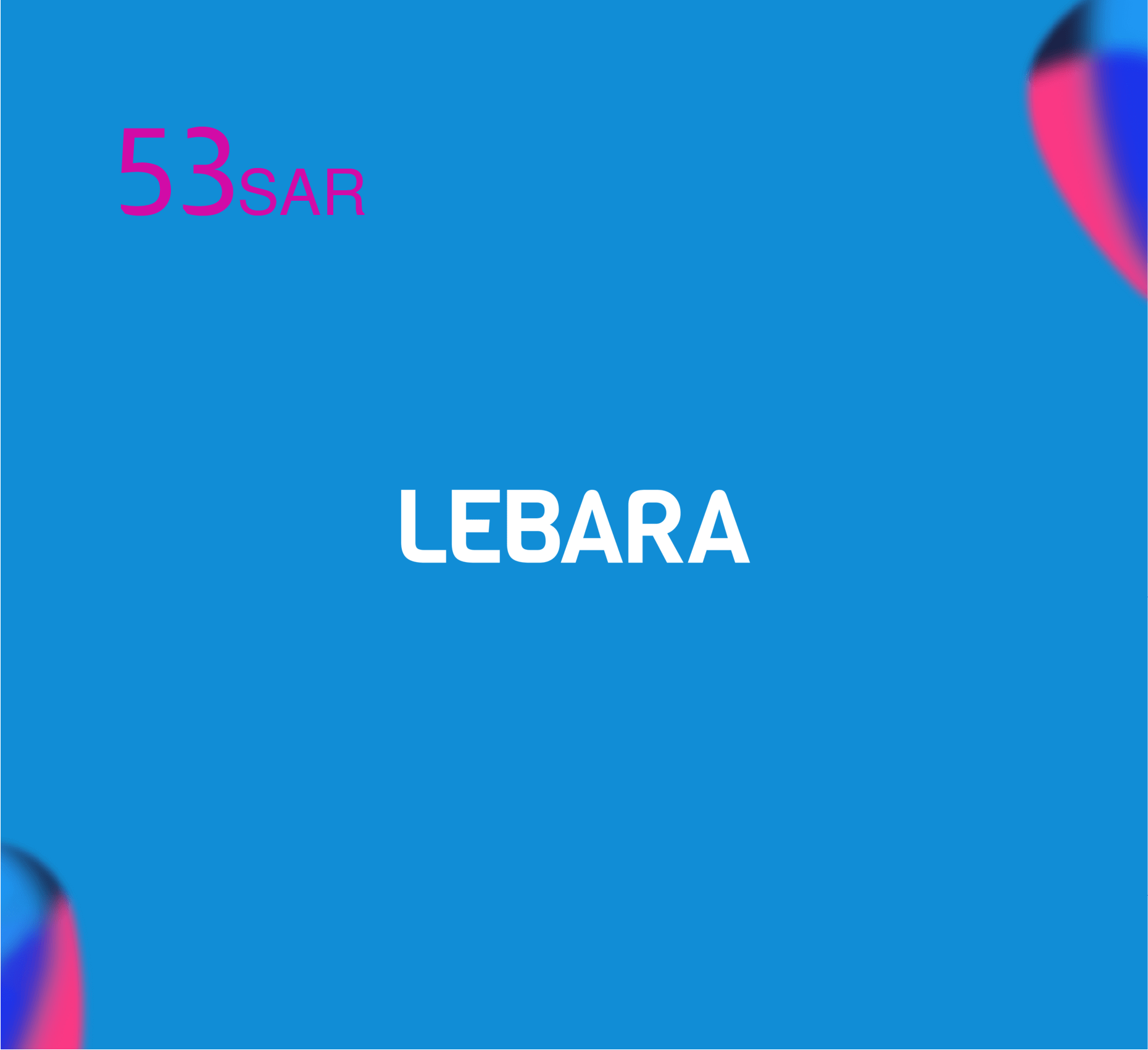 Lebara Recharge Card SR 53