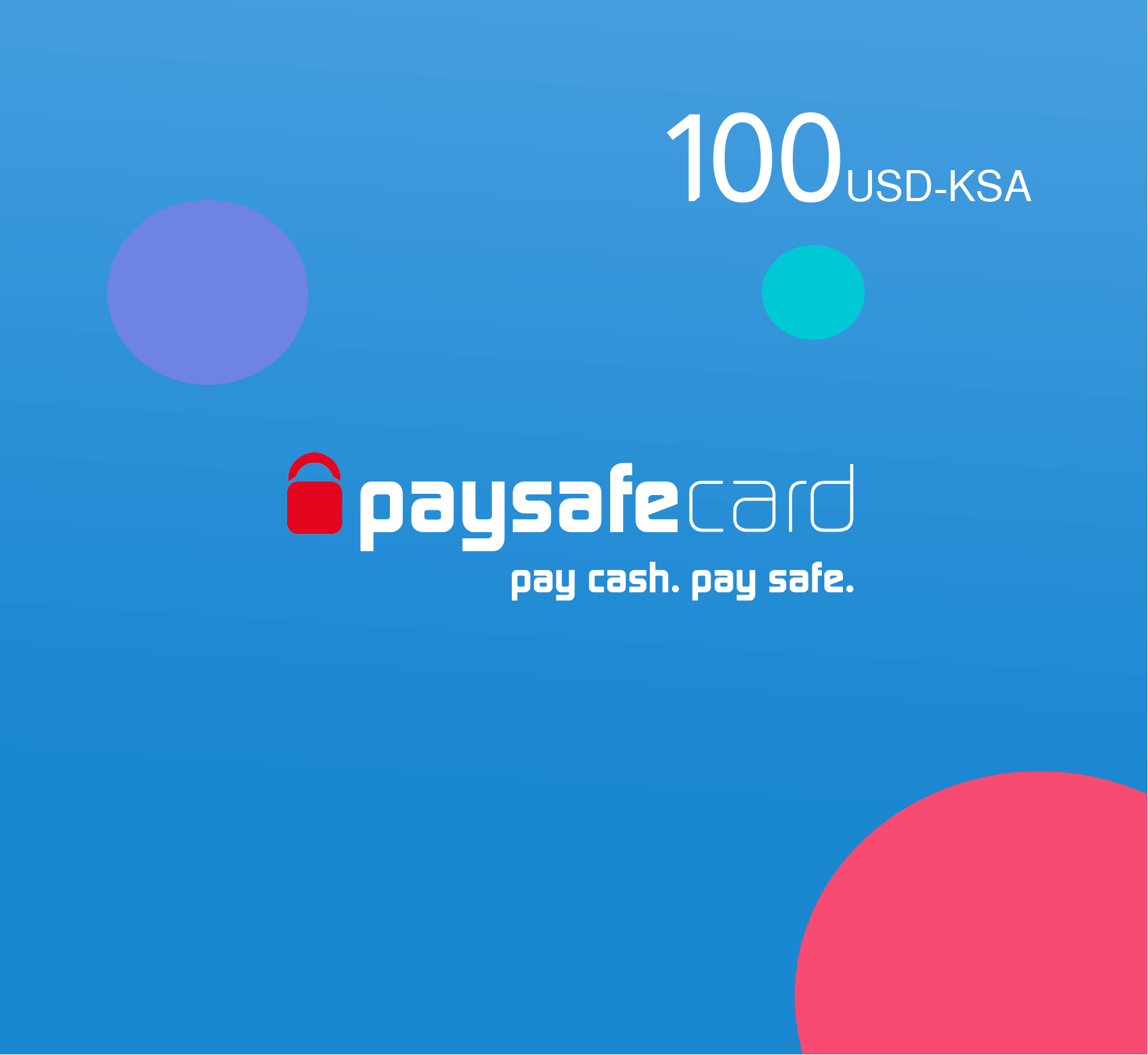 Paysafe card 100 USD - KSA