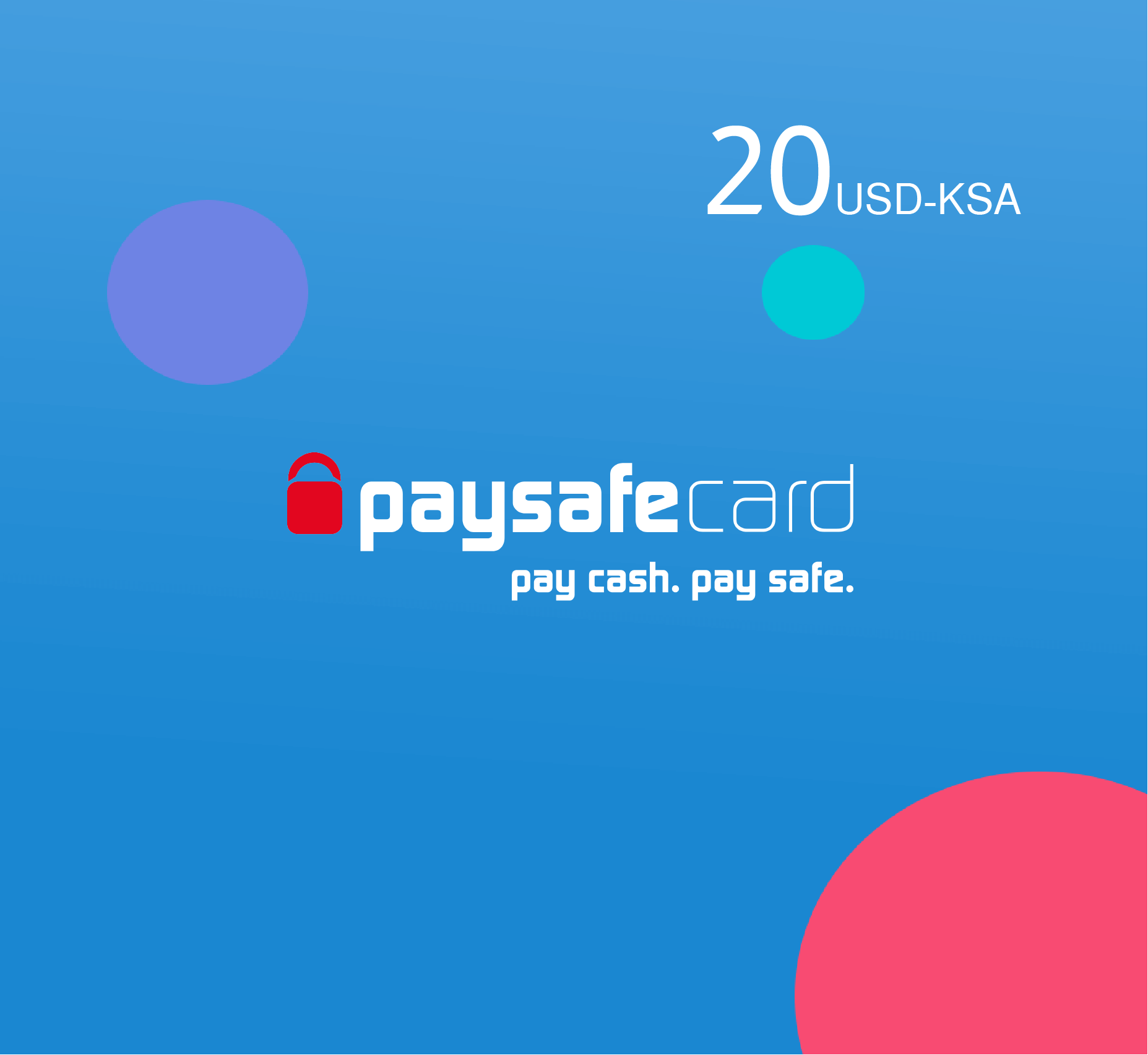 Paysafe card 20 USD - KSA