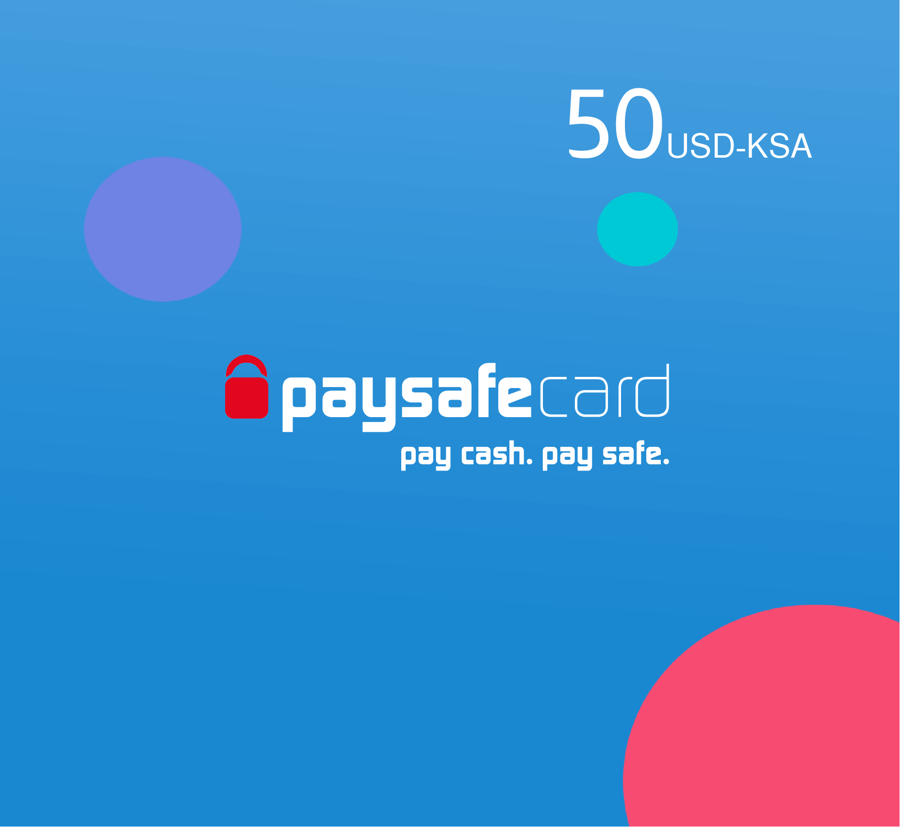 Paysafe card 50 USD - KSA